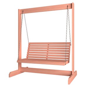 Banco Namoradeira Balanço para Jardim 160 x 210 x 100 Cm Madeira Maciça de Eucalipto Natural - Made