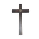 Ver imagem 3 de Crucifixo de Parede ou Porta Madeira Medalha de São Bento 18 cm