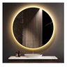 Espelho redondo iluminado com led quente  40cm - 3