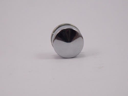 Botão francês em metal cromado suporte para espelhos - 10 unidades - 4