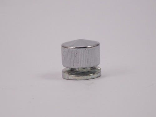 Botão francês em metal cromado suporte para espelhos - 10 unidades - 3