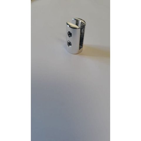 Suporte fenda 2 parafusos para prateleira vidro 8mm - 10 unidades
