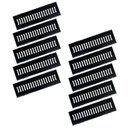 Ver imagem 1 de Kit 10 Ralo Grelha e Caixilho Aço Galvanizado Preto 15x50cm