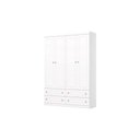 Ver imagem 6 de Quarto de Bebê Completo Americano 2 Peças (1 Guarda Roupa + 1 Cômoda) Qi59 Branco - Henn