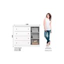 Ver imagem 2 de Quarto de Bebê Completo Americano 2 Peças (1 Guarda Roupa + 1 Cômoda) Qi59 Branco - Henn