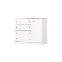 Ver imagem 7 de Quarto de Bebê Completo Americano 2 Peças (1 Guarda Roupa + 1 Cômoda) Qi59 Branco - Henn