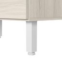 Ver imagem 6 de Armario Aereo Balcao Pia 120 Cm Mdf Kali Bianco