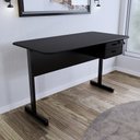 Ver imagem 3 de Mesa Escrivaninha para Escritório Economica com 2 Gavetas 1,50 X 0,60