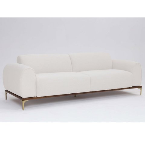 Sofá 3 Lugares Tóquio D07 230cm Linho Pérola - D’Rossi