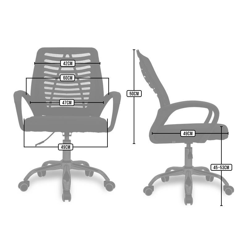 Cadeira para Escritório Diretor TGT Office TS100 Preto - 6