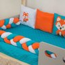 Kit Enxoval Bebe Montessoriano Raposinha Tifany e Laranja - 6
