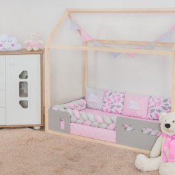 Kit Montessoriano ou Mini Cama Trança Chuva de Amor Rosa - 5