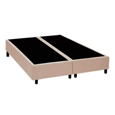 Box Sommier Bipartido King 1,93x2,03 Conceito Bege - Suede