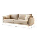 Ver imagem 2 de Sofá 4 Lugares Rodeo Living Horse Collection Linho Palha 242cm