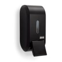 Ver imagem 1 de Dispenser Porta Saboneteira Premisse Urban Compacto Preto Com Reservatório