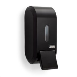 Dispenser Porta Saboneteira Premisse Urban Compacto Preto Com Reservatório - 1