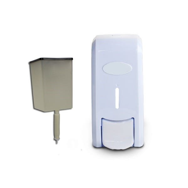 Dispenser Porta Sabonete Líquido Nobre New Classic Branco - 2