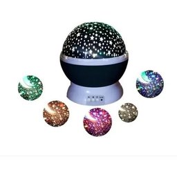 Luminária Projetor Estrela 360 Galaxy Star Master Preta - 4