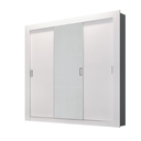 Ver imagem 1 de GUARDA ROUPA HERVAL PH 1708 - COR BRANCO - COM ESPELHO
