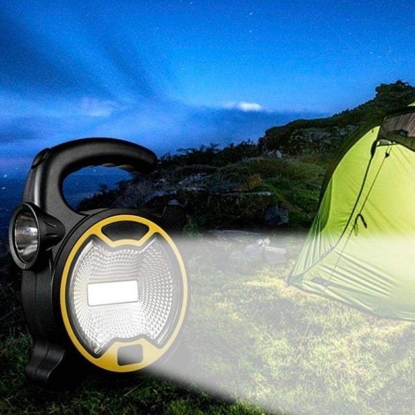 Lanterna Led Potente Alto Alcance Pilha Camping Holofote - 5