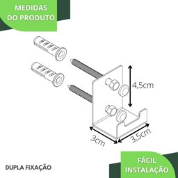 Gancho de Parede Toalha Cabide Banheiro Preto ELG - 4