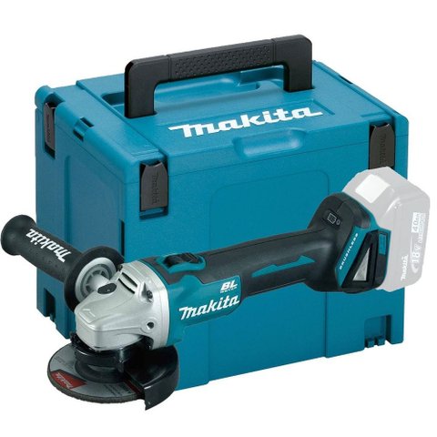 Esmerilhadeira 18v sem Bateria 125mm + Macpak 4 Dga504z-p Makita