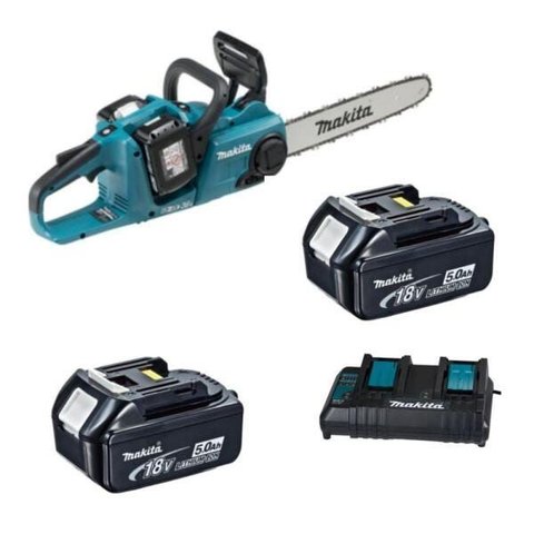 Motosserra DUC353Z + 2 Baterias BL1850 5AH + 1 Carregador DC18SH Makita