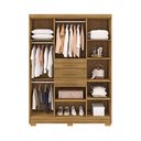 Ver imagem 3 de Guarda Roupas Taurus Imperial 6 Portas 3 Gavetas - com Chave para Quarto de Casal:nature