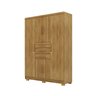 Guarda Roupas Taurus Imperial 6 Portas 3 Gavetas - com Chave para Quarto de Casal:nature - 5