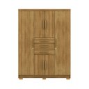 Ver imagem 2 de Guarda Roupas Taurus Imperial 6 Portas 3 Gavetas - com Chave para Quarto de Casal:nature