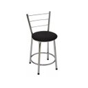 Ver imagem 2 de Kit 2 Banquetas Baixa Cromada com Assento Preto Fortmix