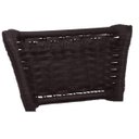 Ver imagem 4 de Kit 3 Banquetas Alta Preta Junco Argila com Assento Floral Marrom Fortmix