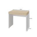 Ver imagem 5 de Mesa Escrivaninha Mind 2 Portas Carvalho/branco- Artany