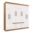 Ver imagem 1 de Guarda-roupa Casal 8 Portas 4 Gavetas Doripel Las Vegas