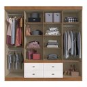 Ver imagem 6 de Guarda-roupa Casal 8 Portas 4 Gavetas Doripel Las Vegas