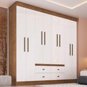 Ver imagem 5 de Guarda-roupa Casal 8 Portas 4 Gavetas Doripel Las Vegas