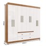 Guarda-roupa Casal 8 Portas 4 Gavetas Doripel Las Vegas - 3
