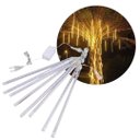 Ver imagem 1 de Cordão Chuva de Meteoro 8 Tubos 48cm 240 Leds Branco Quente 2 Metros - Wincy Natal