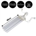 Ver imagem 2 de Cordão Chuva de Meteoro 8 Tubos 48cm 240 Leds Branco Quente 2 Metros - Wincy Natal