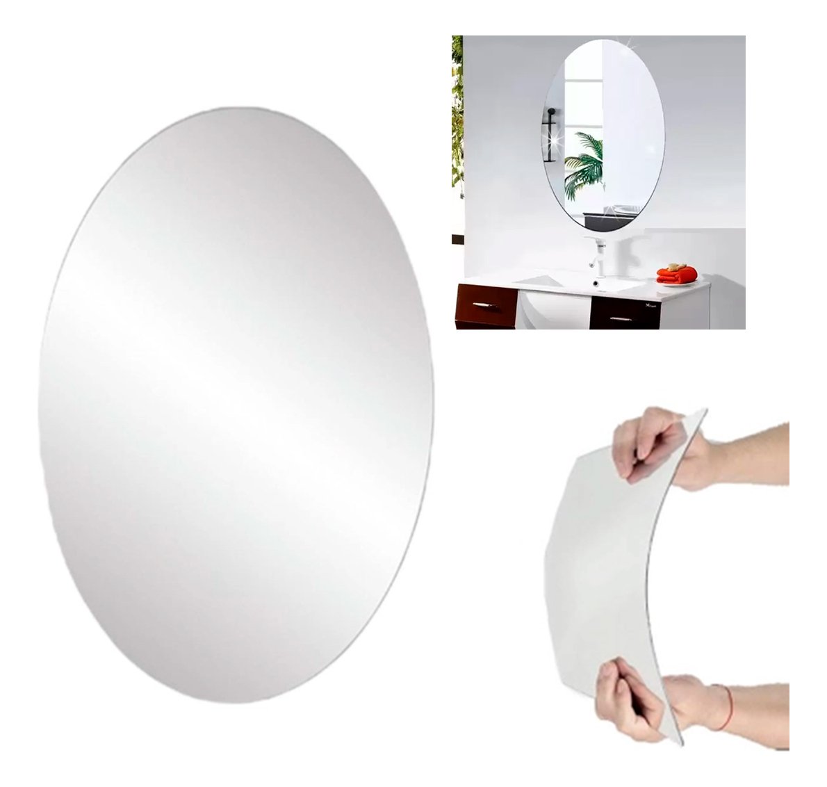 Espelho Adesivo Oval