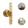 Arandela Tubo Vidro Bolhas Led 3200k 10w Dourado - 2