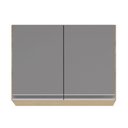Ver mais imagens de Armário de Cozinha Modulado de Canto 7 Peças Cp35 Balcão com Tampo Castanho/cinza - Lumil Lumil Móve