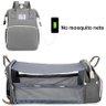Mochila do Bebê - Berço Portátil com Mosquiteiro Chris Baby Store México-méxico Gray - 1