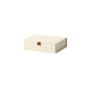 Ver imagem 1 de Caixa Decorativa em Mdf com Revestimento em Linho Branco 25cm 15975 Mart