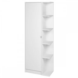 Armário Multiuso 1 Porta 8 Prateleiras Branco Bmu 118 - Brv Móveis - 2