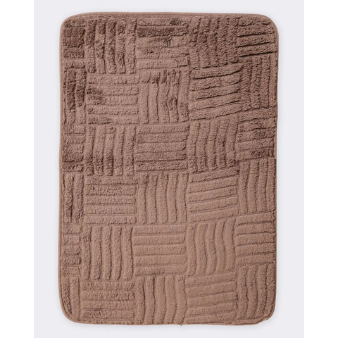 Tapete Banheiro Antiderrapante Aconchego 45x65cm Corttex - Marrom