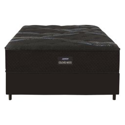 Cama Box Conjugado Casal com Colchão 138x70x188 Soft Firme Ii Gazin Cr35320 Preto-marrom - 2 Cama Box Conjugado Casal com Colchão 138x70x188 Soft Firme Ii Gazin Cr35320 Preto-marrom - 2