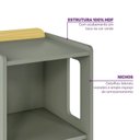 Ver imagem 7 de Estante Nicho com Porta Petit Casatema MadeiraOriginals
