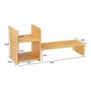 Ver imagem 2 de Suporte Monitor e Tv Base Apoio Mesinha em Madeira Maciça