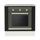 Ver mais imagens de Balcão para Forno de Embutir 80 X 60 Cm com Tampo Branco/preto Agata, Glamy Madesa Branco/preto